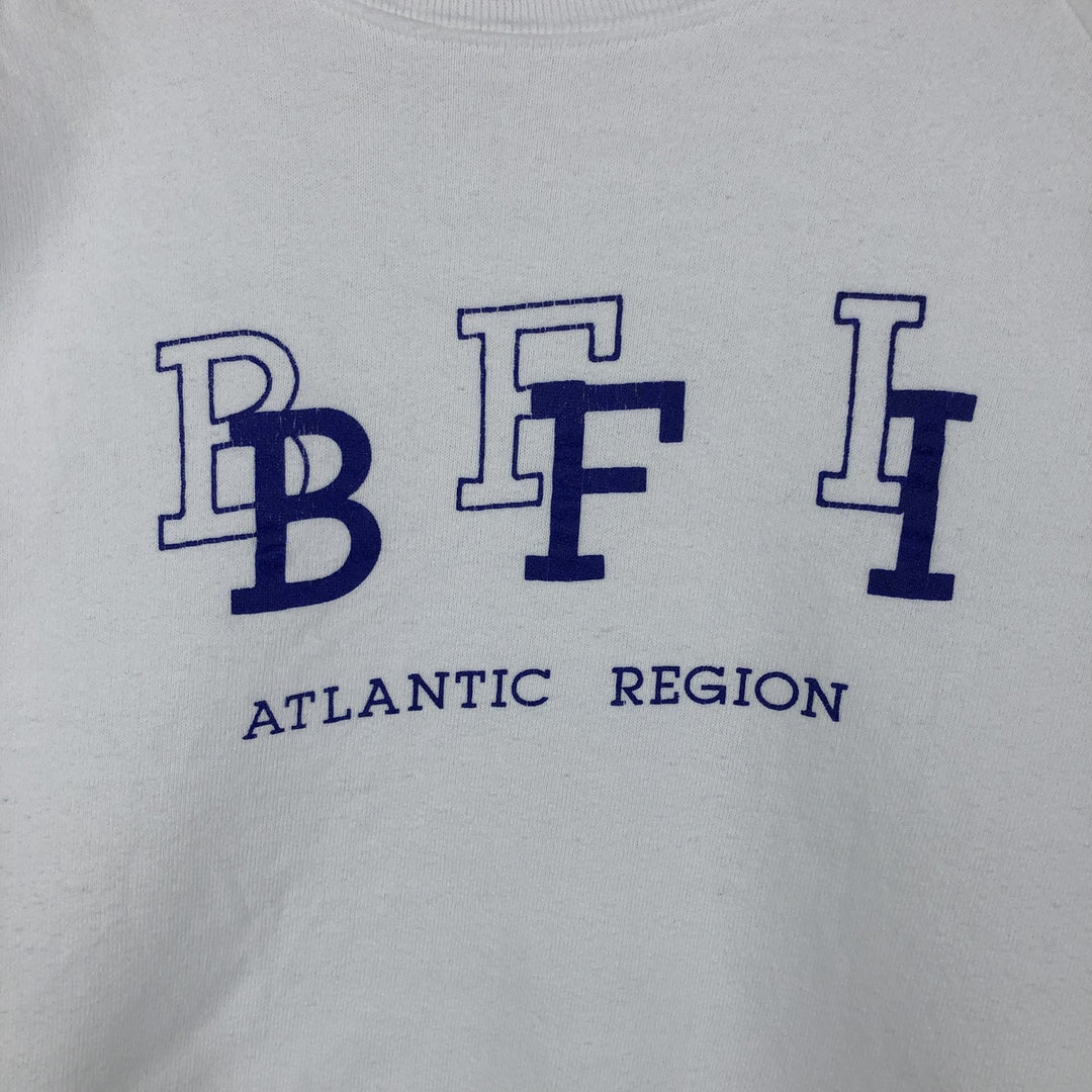 80s-90'S Fruit of the Loom Browning-Ferris Industries Advertising Sweatshirt, Made in USA cotton white type Vintage Second Hand