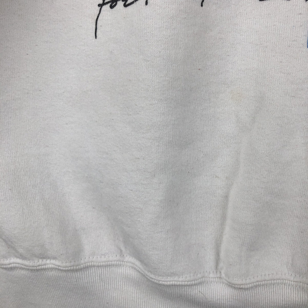 90'S Fruit of the Loom printed sweatshirt, made in the USA, men's size L, vintage cotton gray type Vintage Second Hand