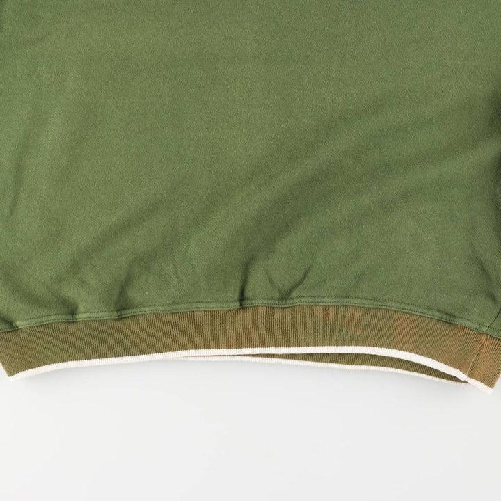 Perry Ellis AMERICA One-Point Logo Sweatshirt, Men's Size M cotton Khaki type Vintage Second Hand