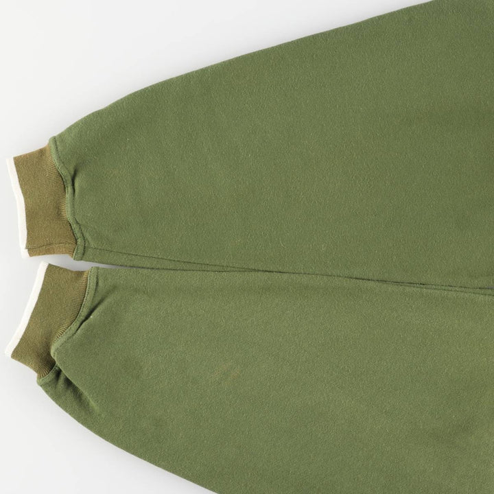 Perry Ellis AMERICA One-Point Logo Sweatshirt, Men's Size M cotton Khaki type Vintage Second Hand