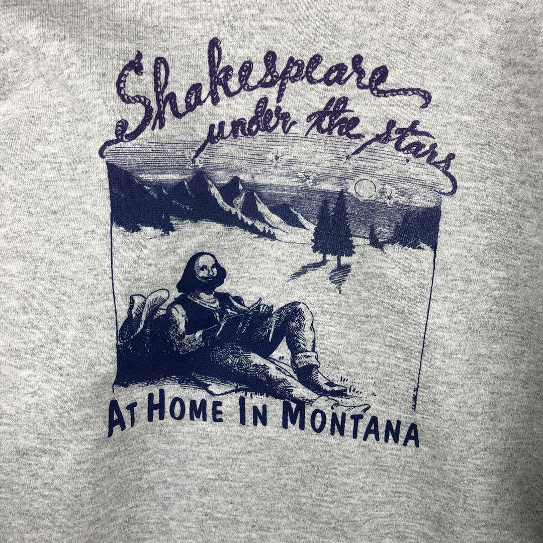 Vintage 90'S Lee 95 Cotton Ultra Weight Printed Sweatshirt, Made in USA, Men's Size L cotton gray type Vintage Second Hand