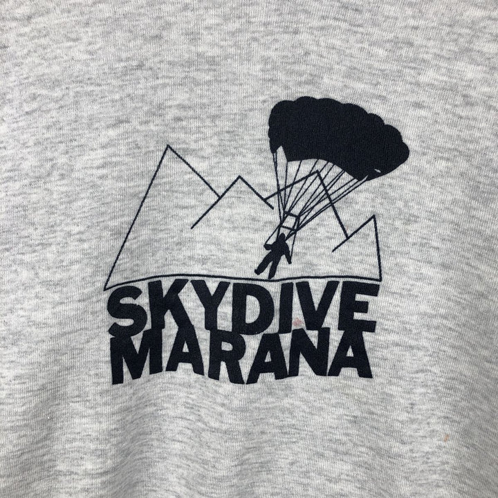 Vintage Jerzees printed sweatshirt, made in the USA, men's size XL cotton gray type Vintage Second Hand