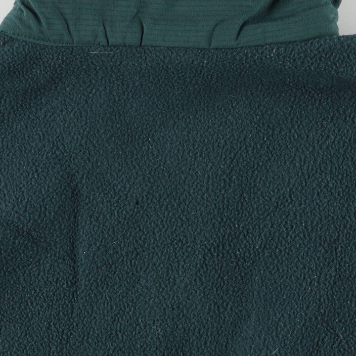 90s-00'S Vintage Columbia Ripstop Fleece Vest, Made in USA, Men's Size Medium polyester Green type dark green Vintage Second Hand