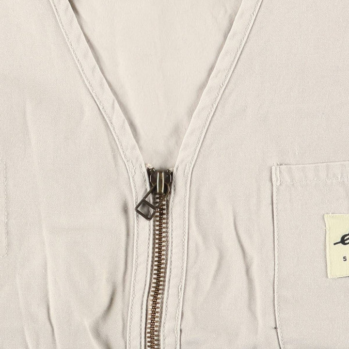 Eddie Bauer Women's Fishing Vest, Size L cotton Beige type Vintage Second Hand