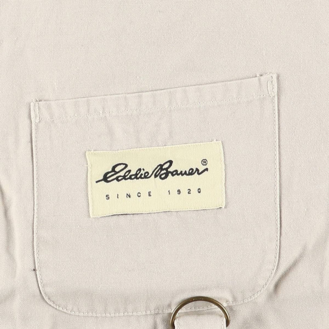 Eddie Bauer Women's Fishing Vest, Size L cotton Beige type Vintage Second Hand