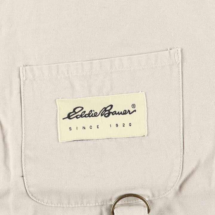 Eddie Bauer Women's Fishing Vest, Size L cotton Beige type Vintage Second Hand