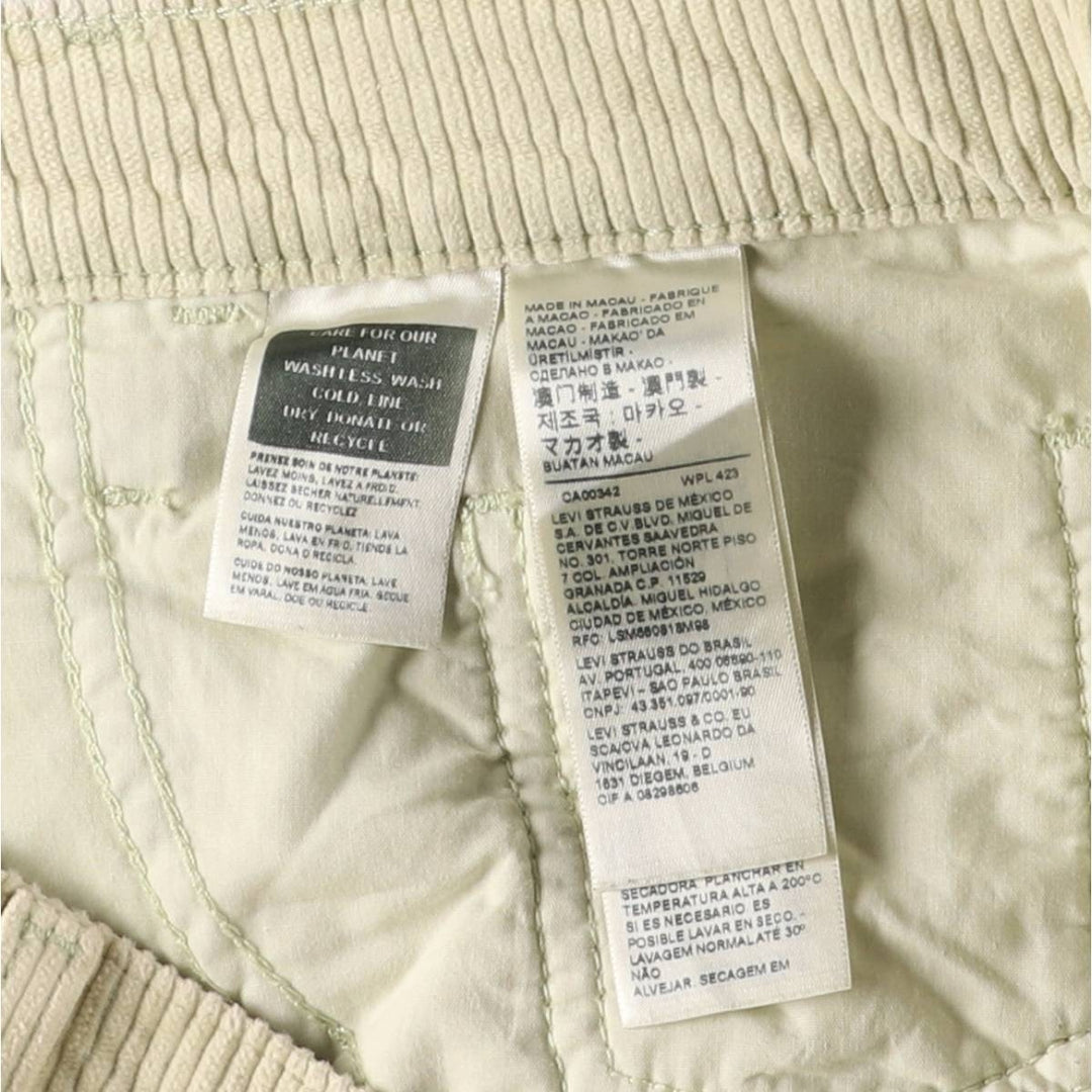 Levi's Baggy Fit Corduroy Pants, Men's, Size 37 cotton ivory Vintage Second Hand