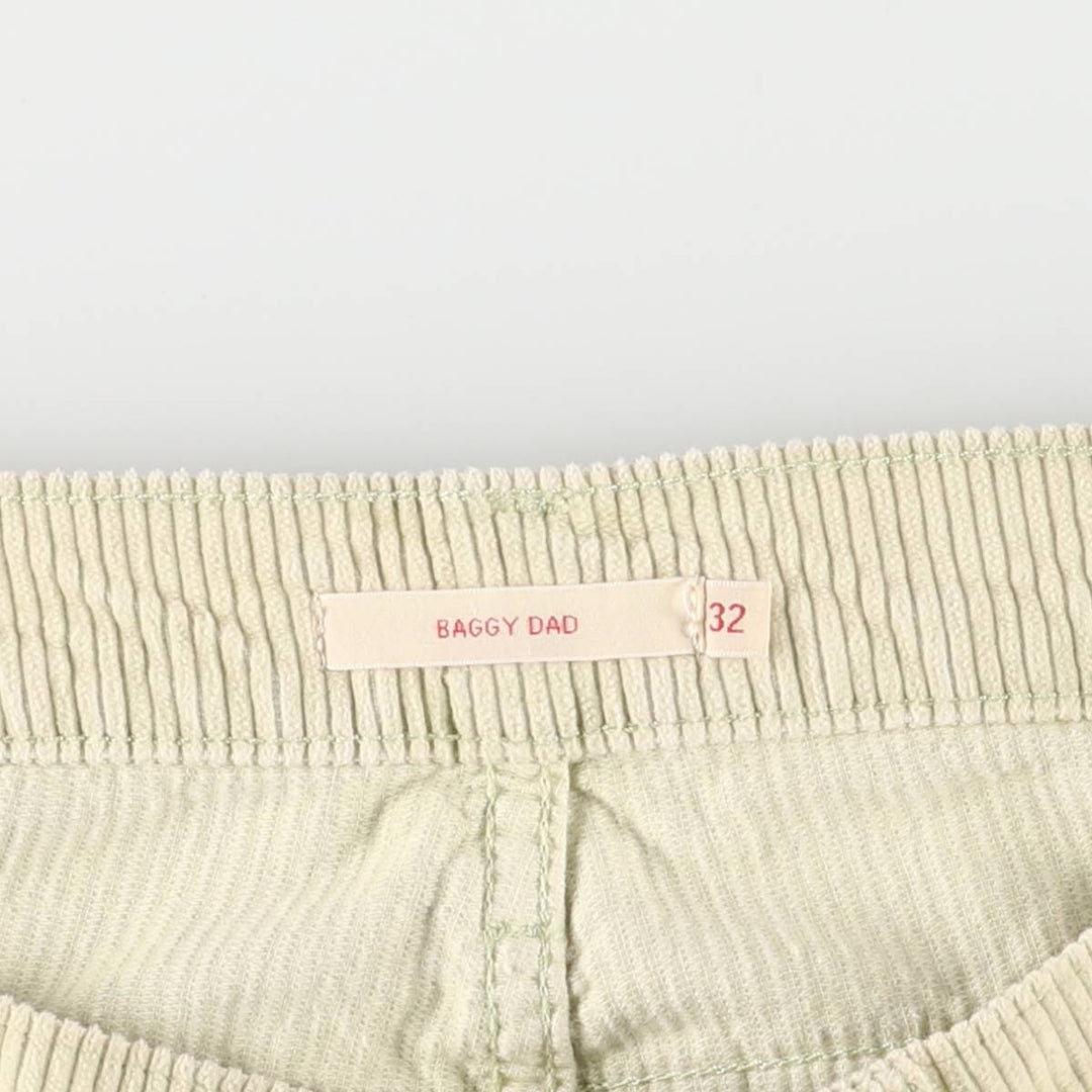 Levi's Baggy Fit Corduroy Pants, Men's, Size 37 cotton ivory Vintage Second Hand