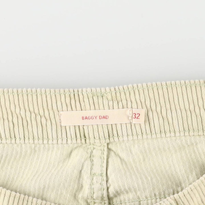 Levi's Baggy Fit Corduroy Pants, Men's, Size 37 cotton ivory Vintage Second Hand