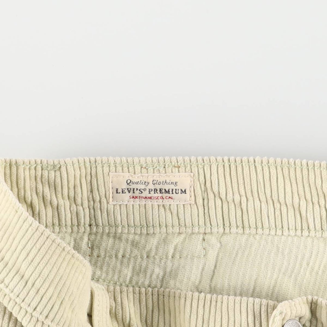 Levi's Baggy Fit Corduroy Pants, Men's, Size 37 cotton ivory Vintage Second Hand