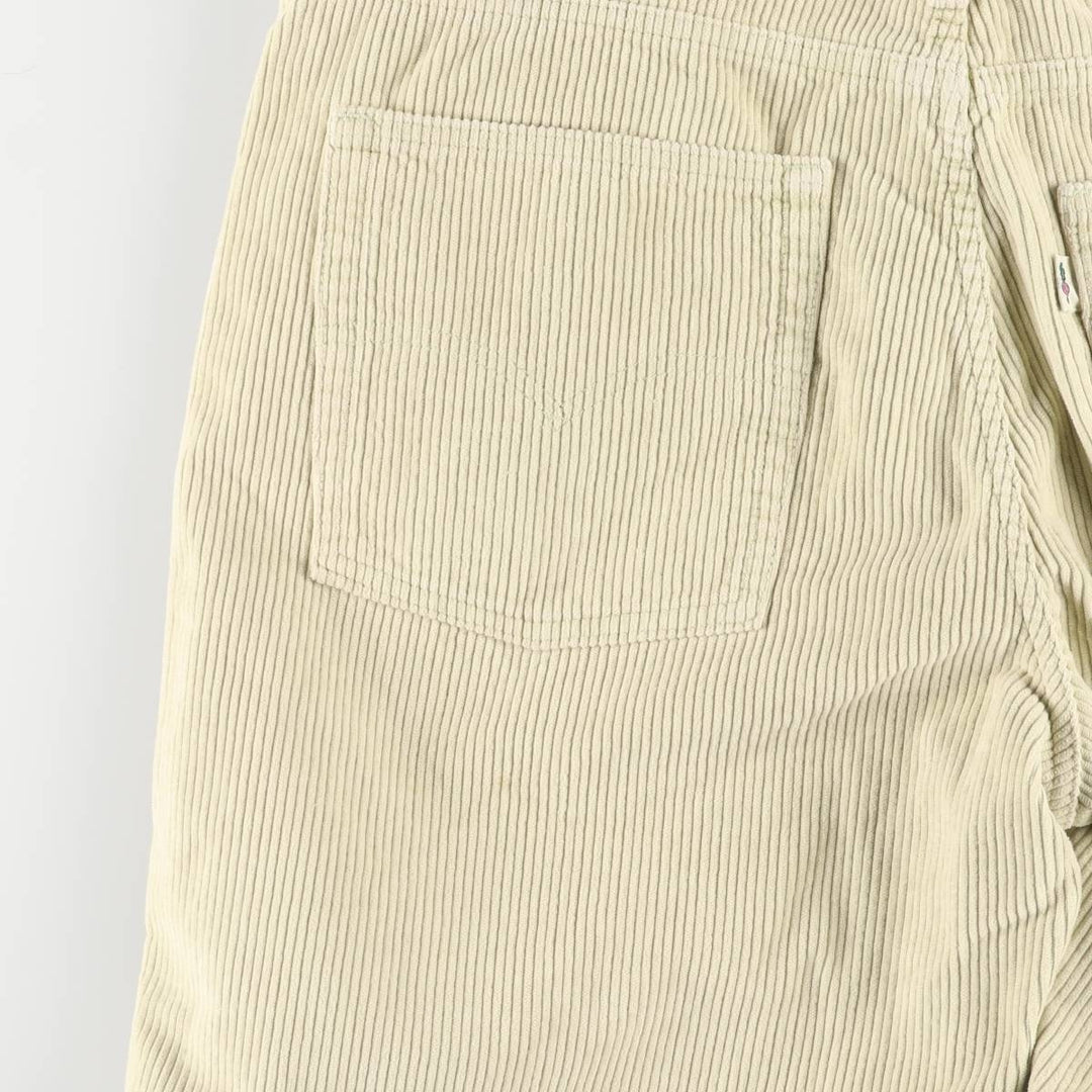 Levi's Baggy Fit Corduroy Pants, Men's, Size 37 cotton ivory Vintage Second Hand