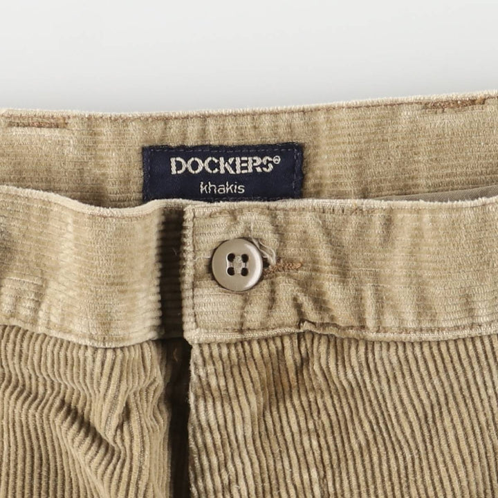 2000'S Dockers Khakis Corduroy Pants Men's Size W36 cotton Beige type Vintage Second Hand