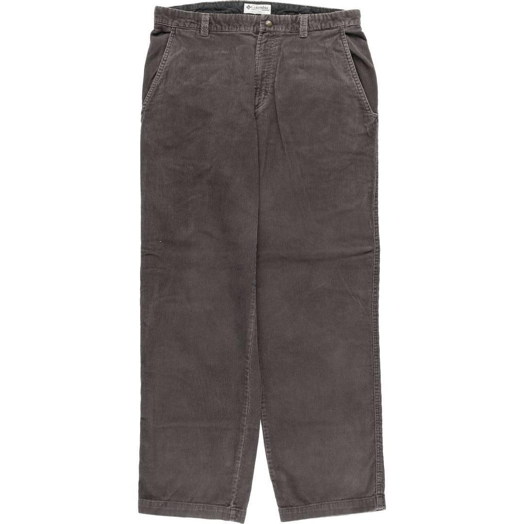 2000'S Columbia corduroy pants, men's size W36 cotton gray type Vintage Second Hand