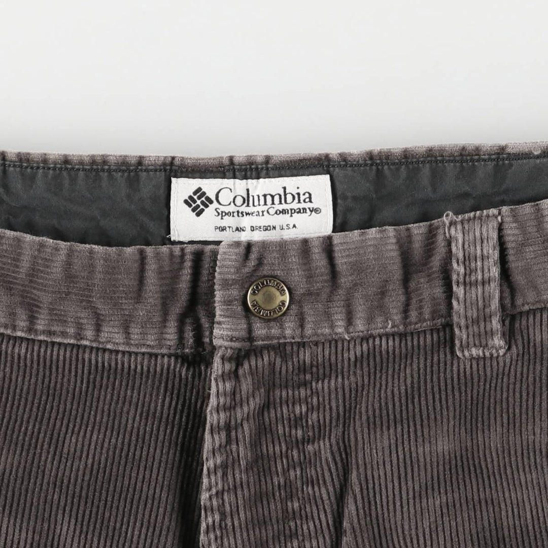 2000'S Columbia corduroy pants, men's size W36 cotton gray type Vintage Second Hand