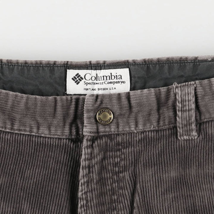 2000'S Columbia corduroy pants, men's size W36 cotton gray type Vintage Second Hand
