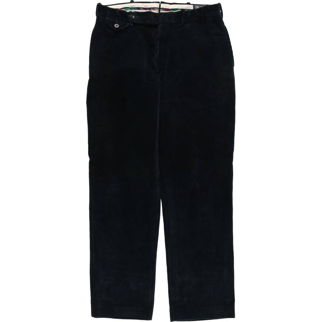 Ralph Lauren POLO by Ralph Lauren FINE TAILORING corduroy pants, men's size W34 cotton navy blue type Vintage Second Hand