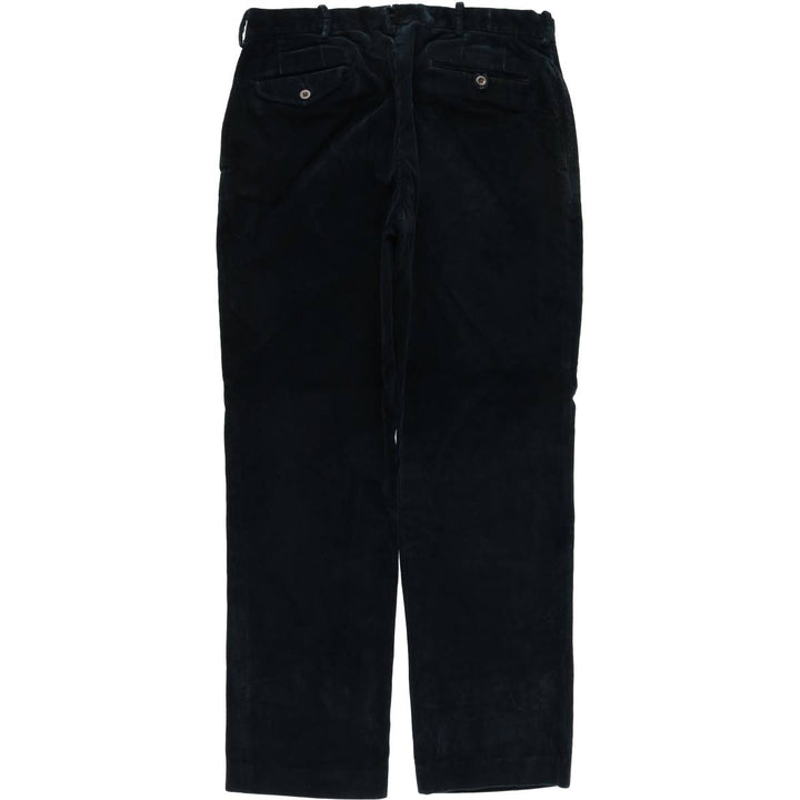 Ralph Lauren POLO by Ralph Lauren FINE TAILORING corduroy pants, men's size W34 cotton navy blue type Vintage Second Hand