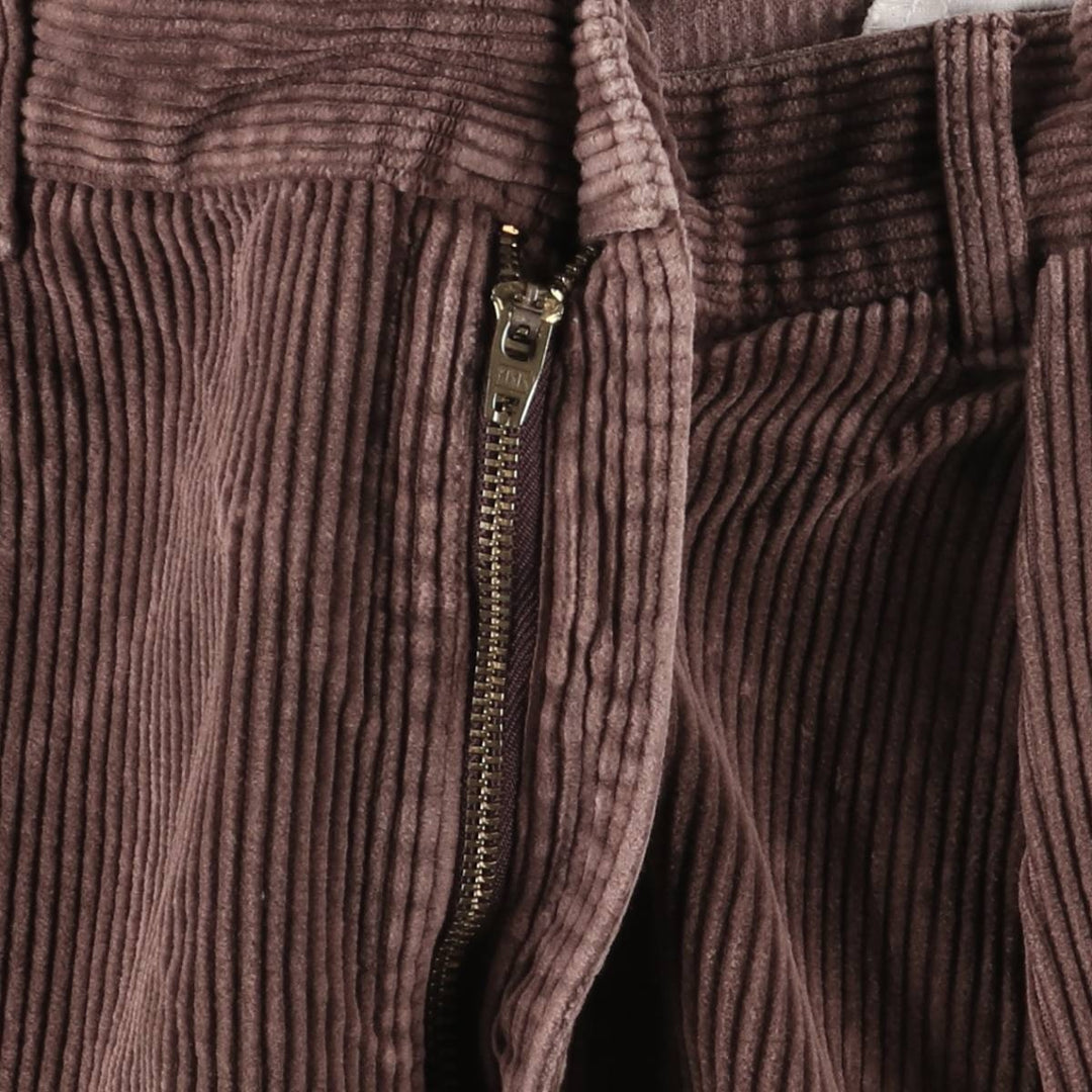 Ralph Lauren POLO Ralph Lauren two-pleat corduroy pants, men's size W34 cotton red type reddish brown Vintage Second Hand