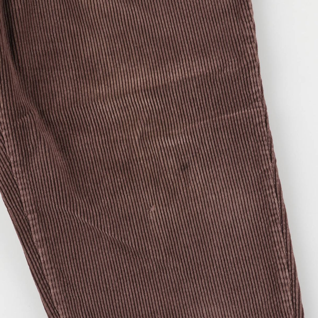 Ralph Lauren POLO Ralph Lauren two-pleat corduroy pants, men's size W34 cotton red type reddish brown Vintage Second Hand