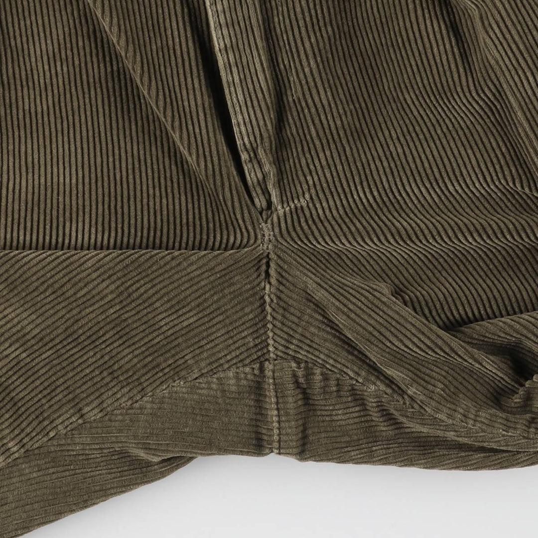 Vintage 1990'S Polo by Ralph Lauren two-pleat corduroy pants, made in the USA, men's size W34. cotton Khaki type Vintage Second Hand