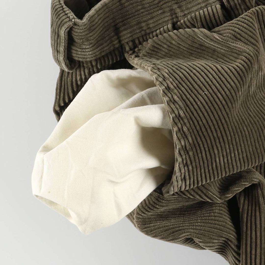 Vintage 1990'S Polo by Ralph Lauren two-pleat corduroy pants, made in the USA, men's size W34. cotton Khaki type Vintage Second Hand