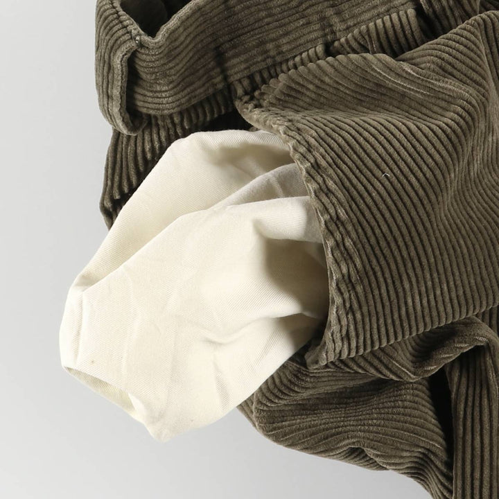 Vintage 1990'S Polo by Ralph Lauren two-pleat corduroy pants, made in the USA, men's size W34. cotton Khaki type Vintage Second Hand