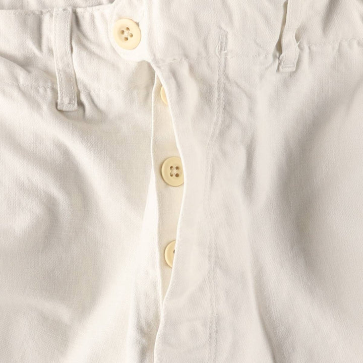 Ralph Lauren POLO by Ralph Lauren men's tapered cotton pants, size W35. cotton white type Vintage Second Hand