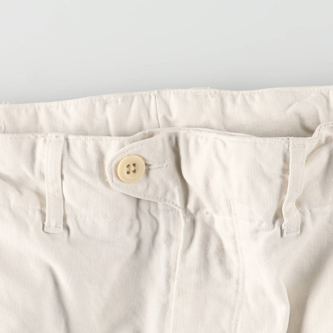 Ralph Lauren POLO by Ralph Lauren men's tapered cotton pants, size W35. cotton white type Vintage Second Hand