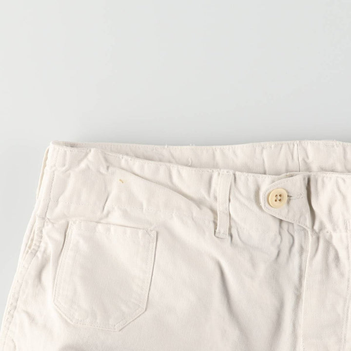 Ralph Lauren POLO by Ralph Lauren men's tapered cotton pants, size W35. cotton white type Vintage Second Hand