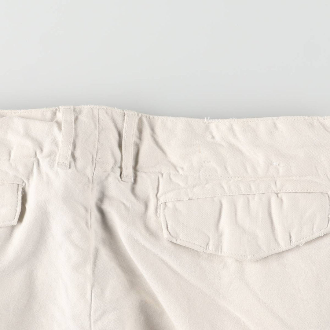 Ralph Lauren POLO by Ralph Lauren men's tapered cotton pants, size W35. cotton white type Vintage Second Hand