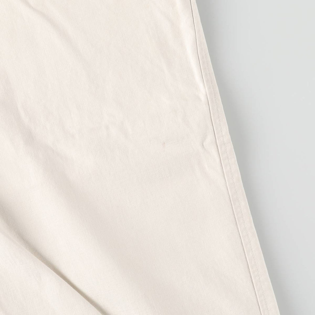 Ralph Lauren POLO by Ralph Lauren men's tapered cotton pants, size W35. cotton white type Vintage Second Hand