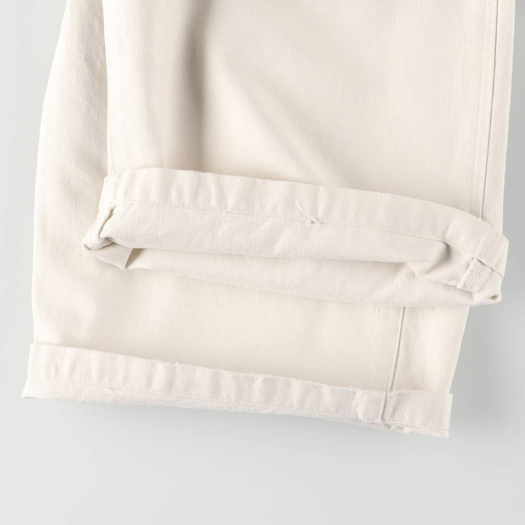 Ralph Lauren POLO by Ralph Lauren men's tapered cotton pants, size W35. cotton white type Vintage Second Hand