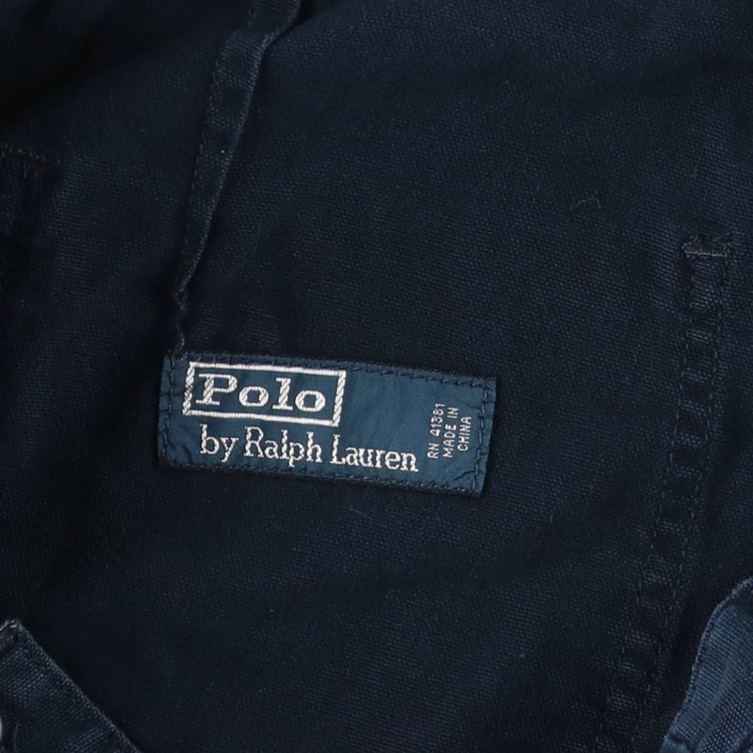 Ralph Lauren POLO by Ralph Lauren tapered cotton pants, men's size W32 cotton navy blue type Vintage Second Hand