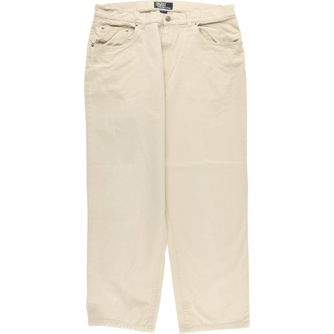 Ralph Lauren POLO by Ralph Lauren tapered cotton pants, men's size W34 cotton Beige type Vintage Second Hand