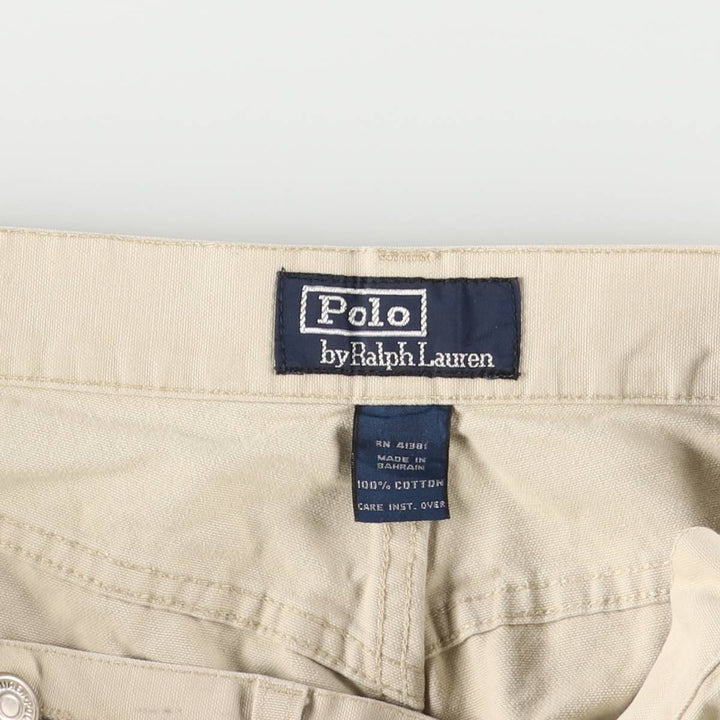 Ralph Lauren POLO by Ralph Lauren tapered cotton pants, men's size W34 cotton Beige type Vintage Second Hand