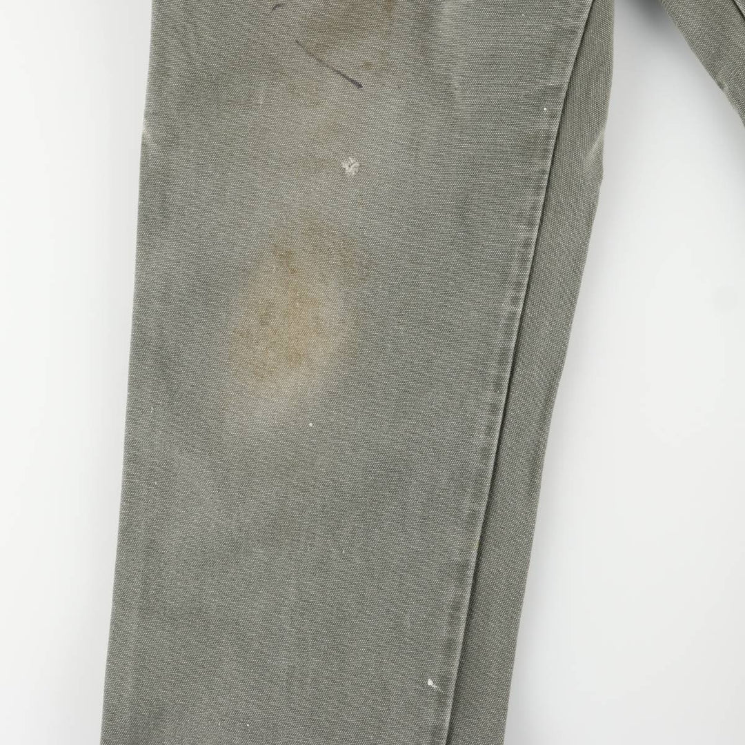 Dickies Relaxed Fit Duck Painter Pants Men's W32 equivalent cotton gray type Vintage Second Hand