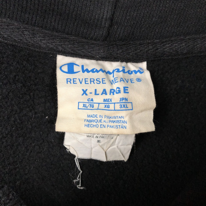 Champion REVERSE WEAVE Reverse Weave Sweat Pullover Hoodie Men's XL cotton black type Vintage Second Hand