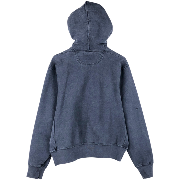 2000'S Champion Original Reverse Weave Sweatshirt Pullover Hoodie, Men's Size Medium cotton navy blue type Vintage Second Hand
