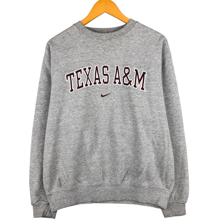 2000'S Nike College Sweatshirt, Men's Size M cotton gray type Vintage Second Hand