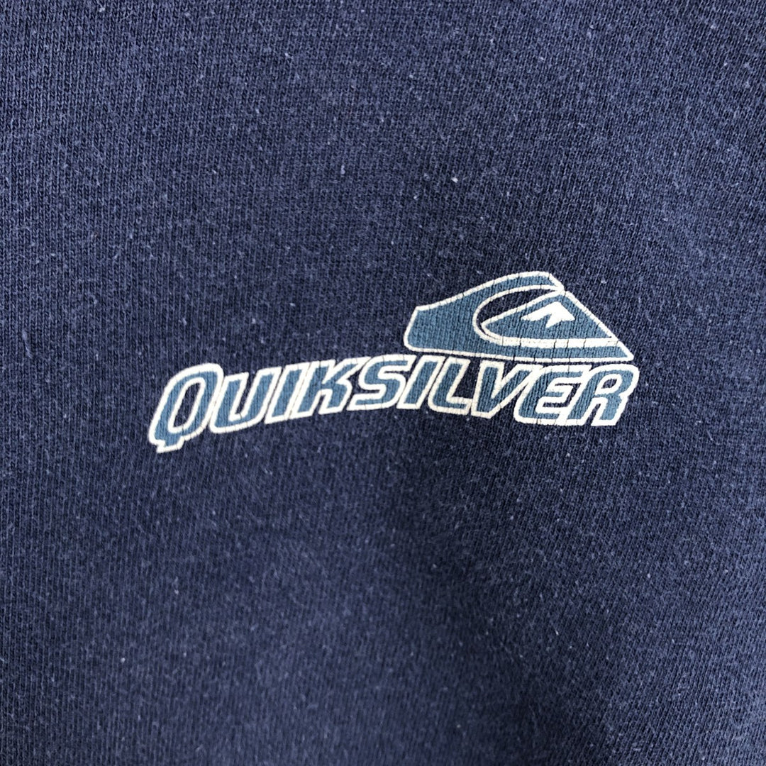 90'S Quiksilver Logo Sweatshirt, Men's XL, Vintage unclear navy blue type Vintage Second Hand