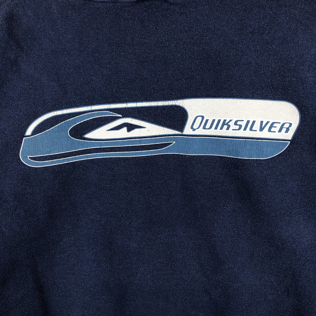 90'S Quiksilver Logo Sweatshirt, Men's XL, Vintage unclear navy blue type Vintage Second Hand