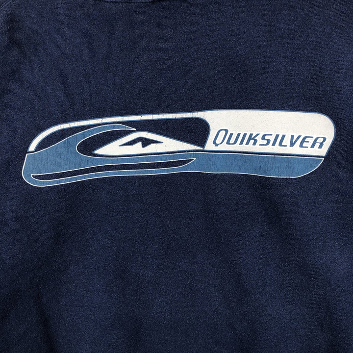 90'S Quiksilver Logo Sweatshirt, Men's XL, Vintage unclear navy blue type Vintage Second Hand