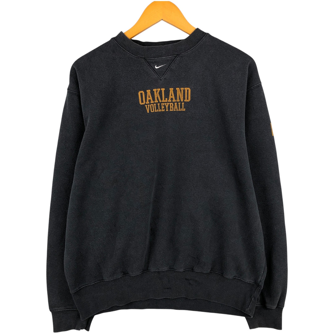 2000'S Nike Team College Sweatshirt, Men's Size Medium cotton black type Vintage Second Hand