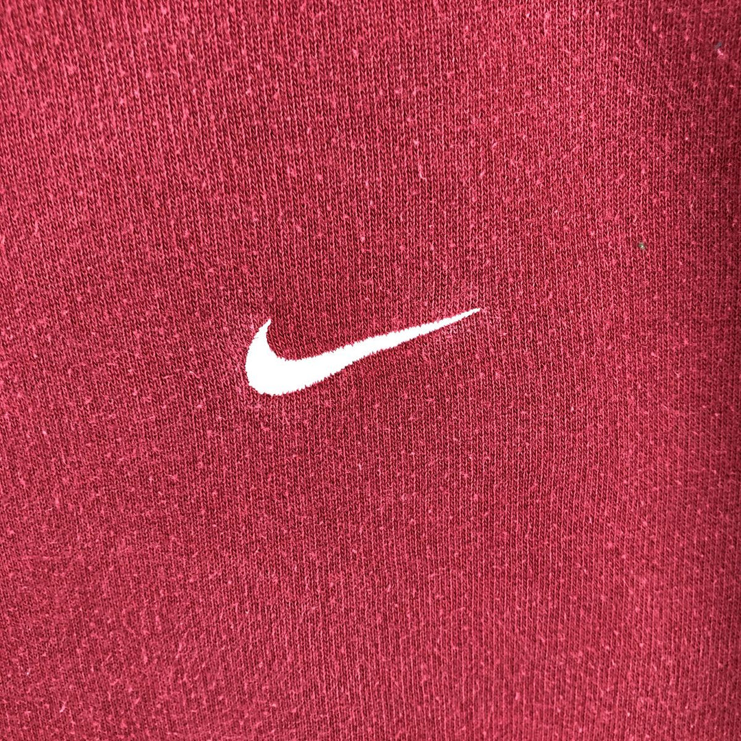 00'S Nike One Point Logo Sweatshirt Trainer Men's M size cotton Red type red-purple Vintage Second Hand