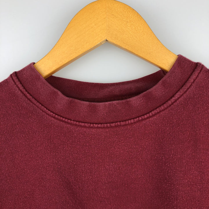 00'S Nike One Point Logo Sweatshirt Trainer Men's M size cotton Red type red-purple Vintage Second Hand