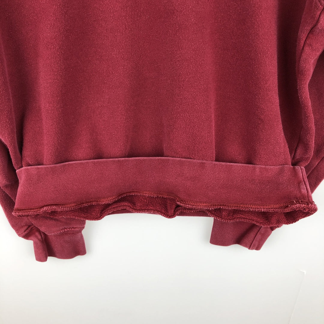 00'S Nike One Point Logo Sweatshirt Trainer Men's M size cotton Red type red-purple Vintage Second Hand