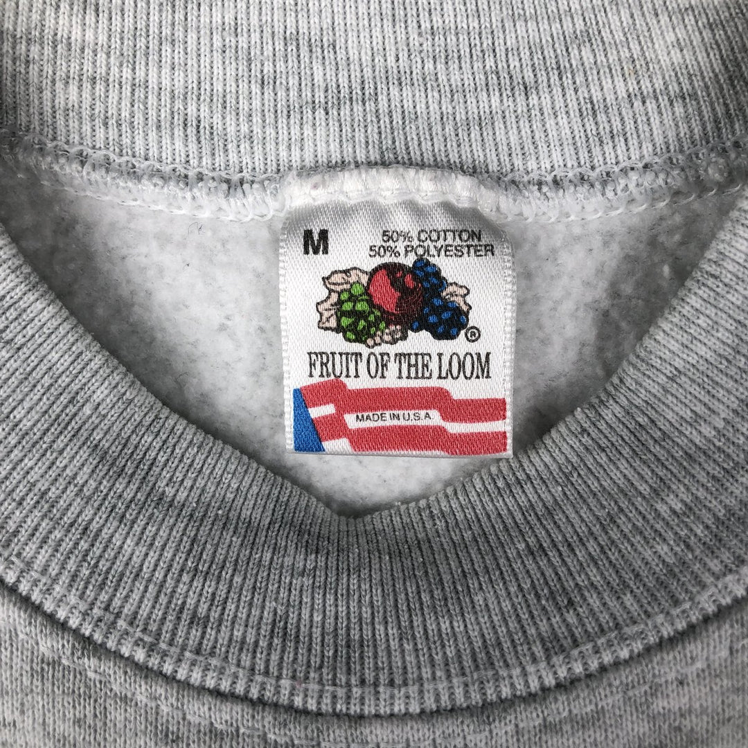 90'S Fruit of the Loom Bill Blodgett Trucking Advertising Sweatshirt, Made in USA, Men's Size Medium cotton gray type Vintage Second Hand