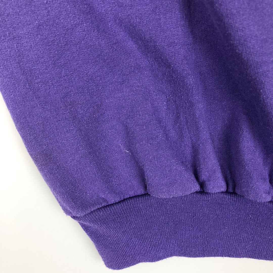 2000'S Hanes ACTIVEWEAR American Steel Fabricators Advertising Sweatshirt, Men's Size L cotton purple type Vintage Second Hand