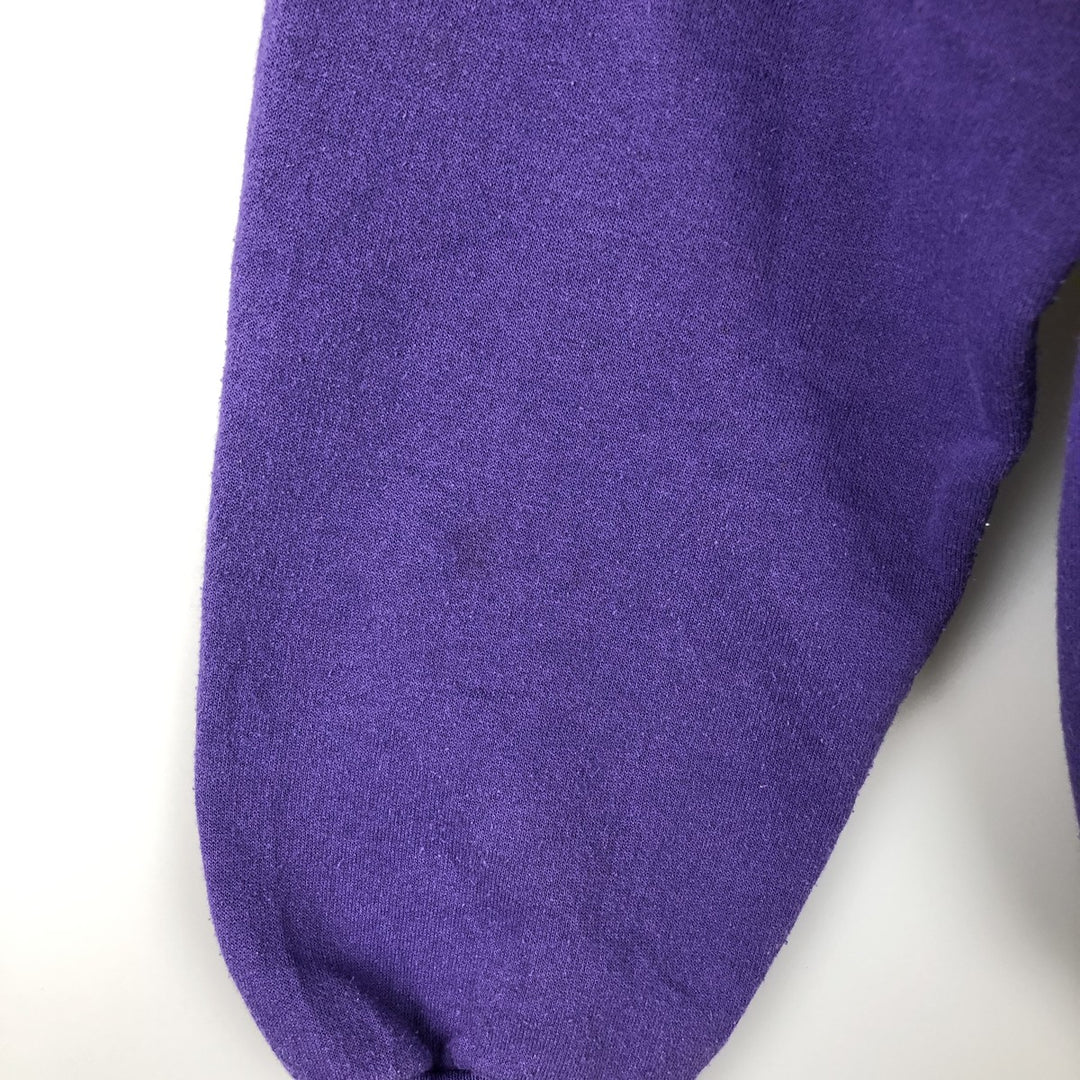 2000'S Hanes ACTIVEWEAR American Steel Fabricators Advertising Sweatshirt, Men's Size L cotton purple type Vintage Second Hand