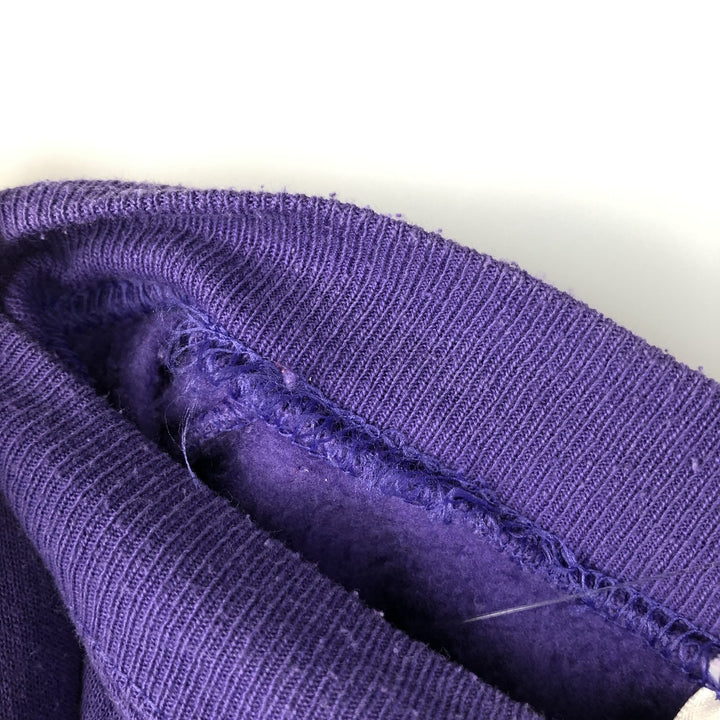2000'S Hanes ACTIVEWEAR American Steel Fabricators Advertising Sweatshirt, Men's Size L cotton purple type Vintage Second Hand